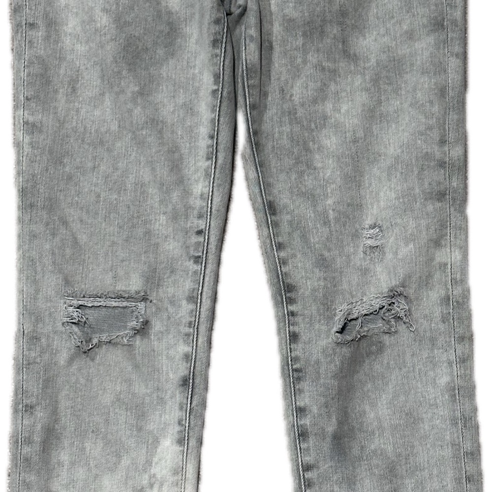 Big Girls Gap Size 14 Distressed Stretch High Rise Grey Ankle Jeggings